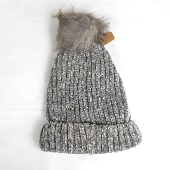 Women's Gray Beanie - Picture 3 of 5